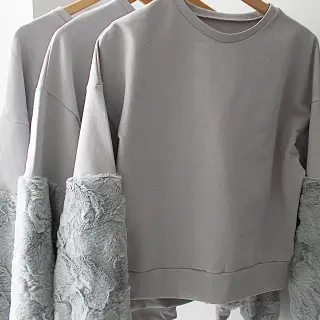 Pelliccia sintetica light grey