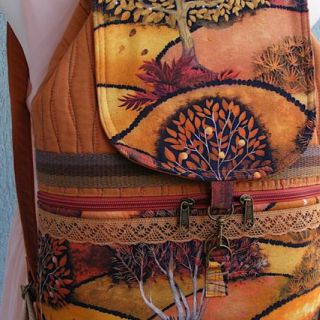 Tessuto decorativo Forest hill autumn digital print