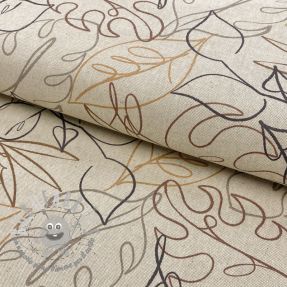 Tessuto decorativo Linenlook Leaf line art
