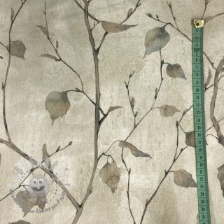 Tessuto decorativo Leaf branch serene digital print