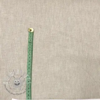 Lino con cotone Lira medium stripe beige