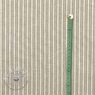 Lino con cotone Lira big stripe beige