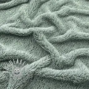 Pelliccia sintetica LUREX SILVER old green
