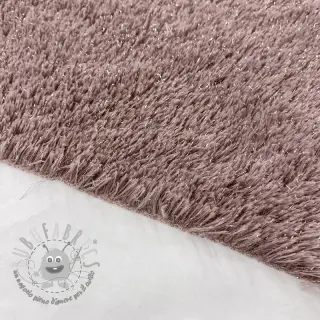 Pelliccia sintetica LUREX SILVER old blush