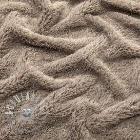 Pelliccia sintetica LUREX SILVER taupe