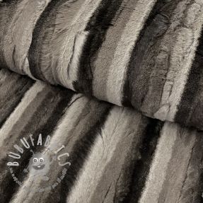 Pelliccia sintetica Stripe dark brown