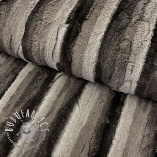 Pelliccia sintetica Stripe dark brown