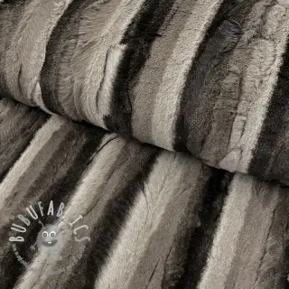 Pelliccia sintetica Stripe dark brown