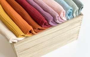 Doppia garza a tinta unita ORGANIC