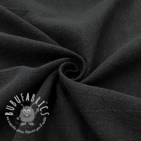 Lino prelavato STONEWASHED black