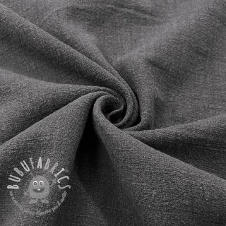 Lino prelavato STONEWASHED dark grey
