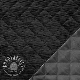 Tessuto trapuntato Velour STEPPED black