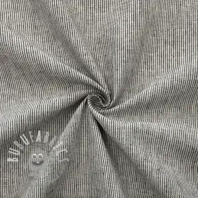 Lino con cotone Lira mini stripe black