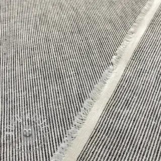 Lino con cotone Lira mini stripe black
