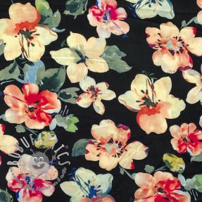 Viscosa RADIANCE Manuela black digital print