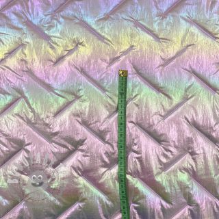 Tessuto trapuntato Stepped foil light lilac