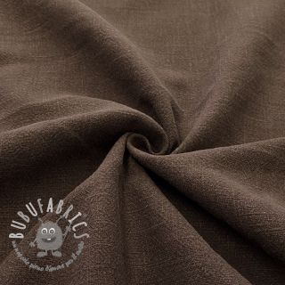 Lino prelavato STONEWASHED dark brown