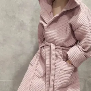 Cotone a nido d'ape old rose