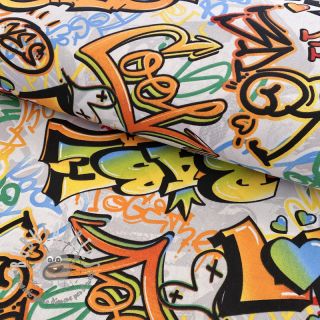 Tessuto decorativo premium Graffiti street art