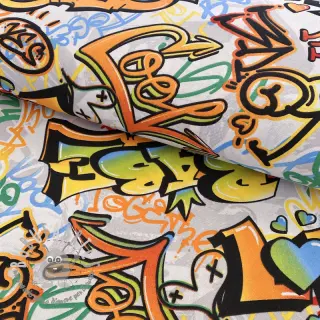 Tessuto decorativo premium Graffiti street art