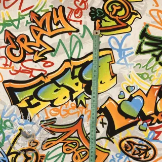 Tessuto decorativo premium Graffiti street art