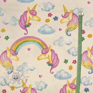 Tessuto decorativo premium Handpaint unicorn