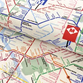 Tessuto decorativo premium Subway underground