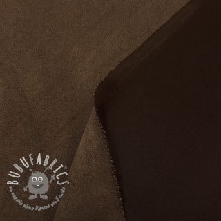 Tessuto scamosciato stretch dark brown