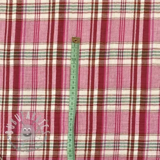 Mussola/Doppia garza Double sided CHECKS pink