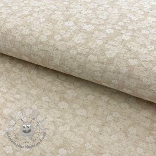Viscosa con lino JACQUARD Clouds natural
