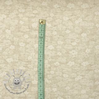 Viscosa con lino JACQUARD Clouds natural