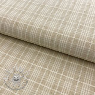 Viscosa con lino Check natural
