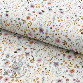 Mussola/Doppia garza Lovely meadow white