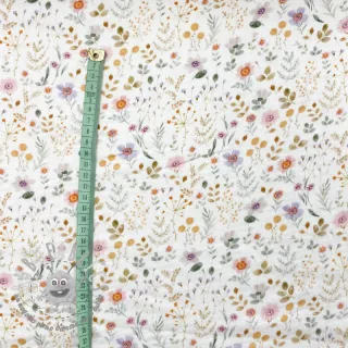 Mussola/Doppia garza Lovely meadow white