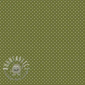 Tessuto di cotone Petit dots green