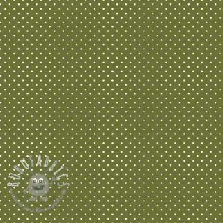 Tessuto di cotone Petit dots green