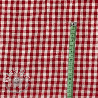 Mussola/Doppia garza Double sided CHECKS MINI red