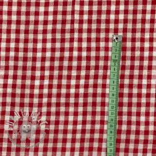Mussola/Doppia garza Double sided CHECKS MINI red