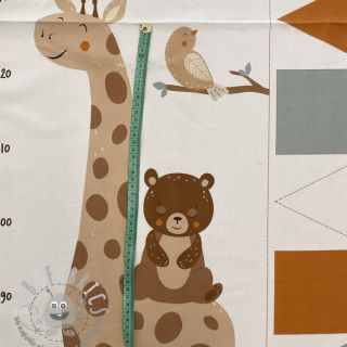 Tessuto decorativo Kids room deco PANEL linenlook digital print