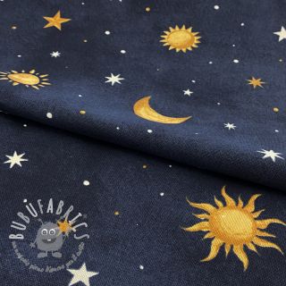 Tessuto decorativo premium GLOW IN THE DARK Starry night