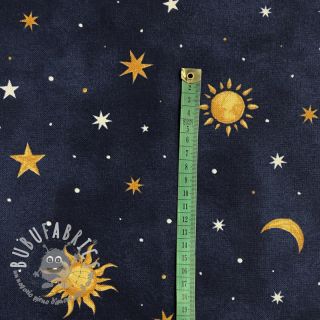 Tessuto decorativo premium GLOW IN THE DARK Starry night