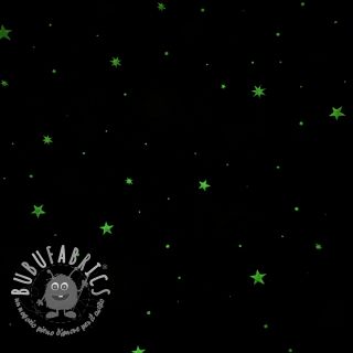Tessuto decorativo premium GLOW IN THE DARK Starry night