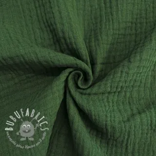 Mussola/Doppia garza dark green