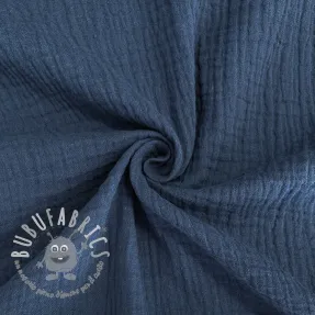 Mussola/Doppia garza indigo