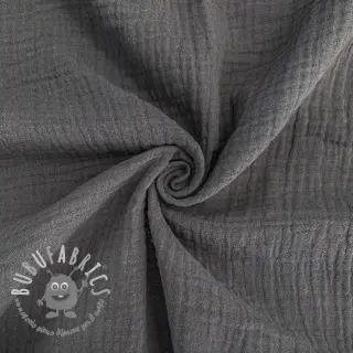 Mussola/Doppia garza dark grey