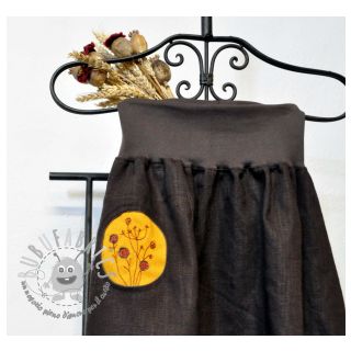 Lino prelavato dark brown