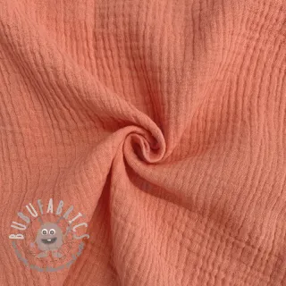 Mussola/Doppia garza salmon ORGANIC