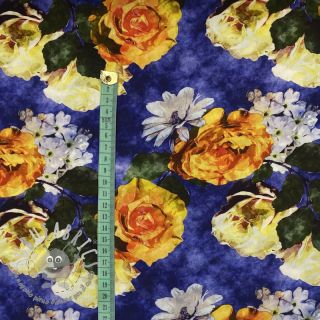 Viscosa Artistic flowers design B digital print