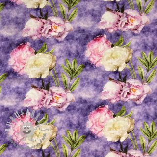 Viscosa Artistic flowers design C digital print