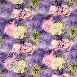 Viscosa Artistic flowers design C digital print
